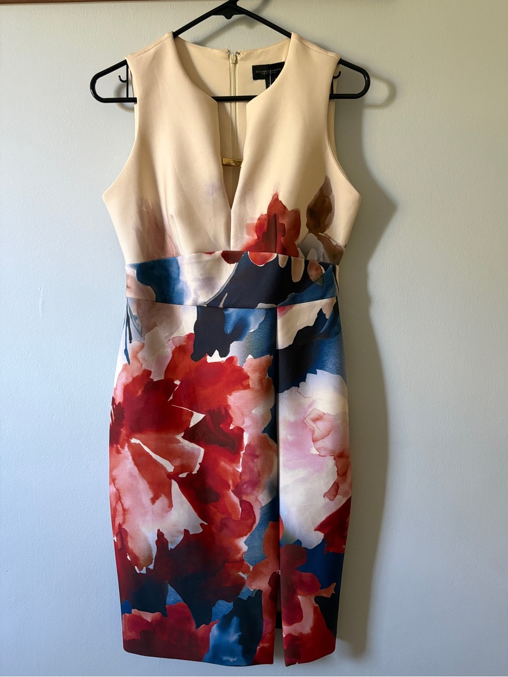 Donna Karan New York Placed Floral Sheath Dress